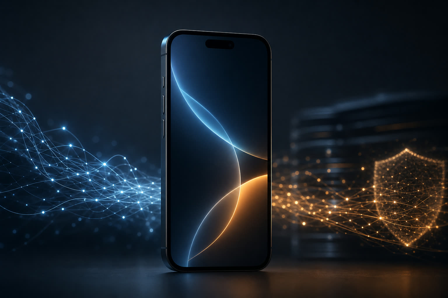 Apple Intelligence on iPhone with on-device AI and Private Cloud Compute for secure iOS app experiences.